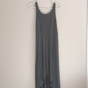 Gray High-Low Dress